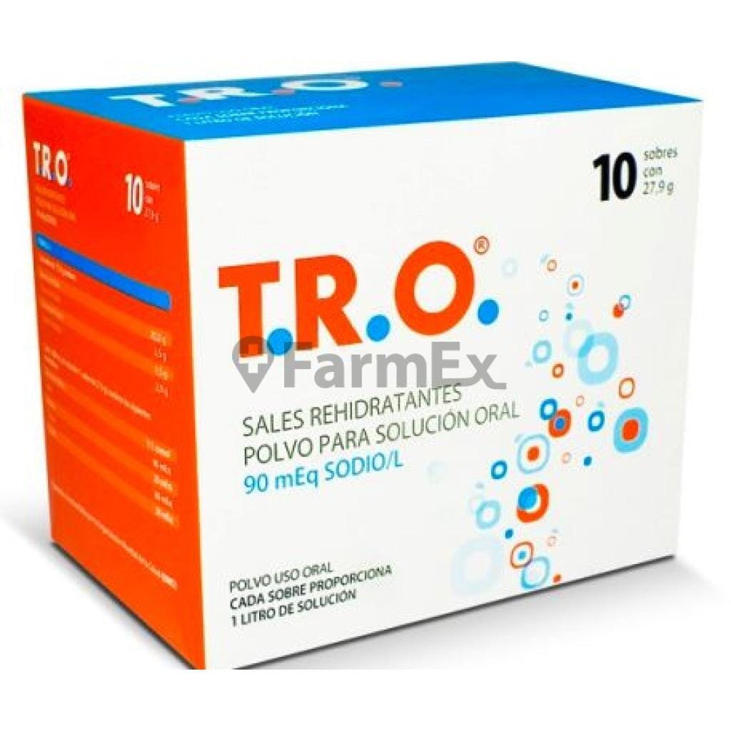 T.R.O. 90 Sales Rehidratantes x 10 Sobres Farmex-MiaHealth-Persistente
